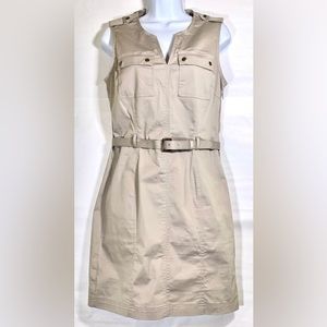 Banana Republic Sleeveless Khaki Dress (Size 6) - New With Tags